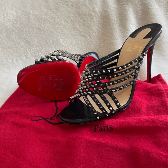 Christian Louboutin Spiked Mules - Picture 2 of 7
